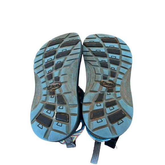 Chaco ZX1 EcoTread Sandal Strap Water Sport Adjust Fiesta Rainbow SZ 11 Kids - Picture 8 of 11